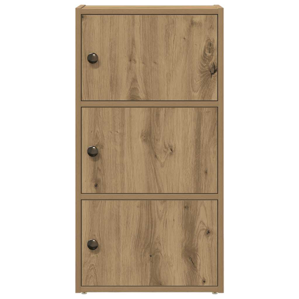Produktbild för Bokhylla ek 40x24x77 cm konstruerat trä