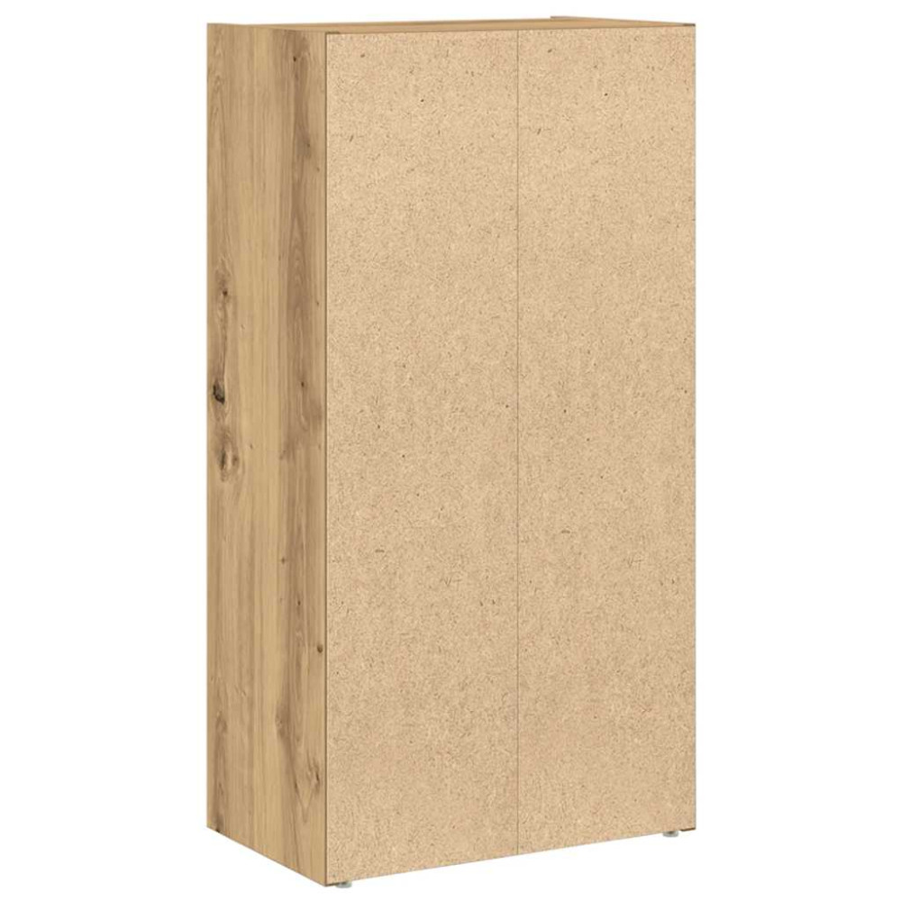Produktbild för Bokhylla ek 40x24x77 cm konstruerat trä