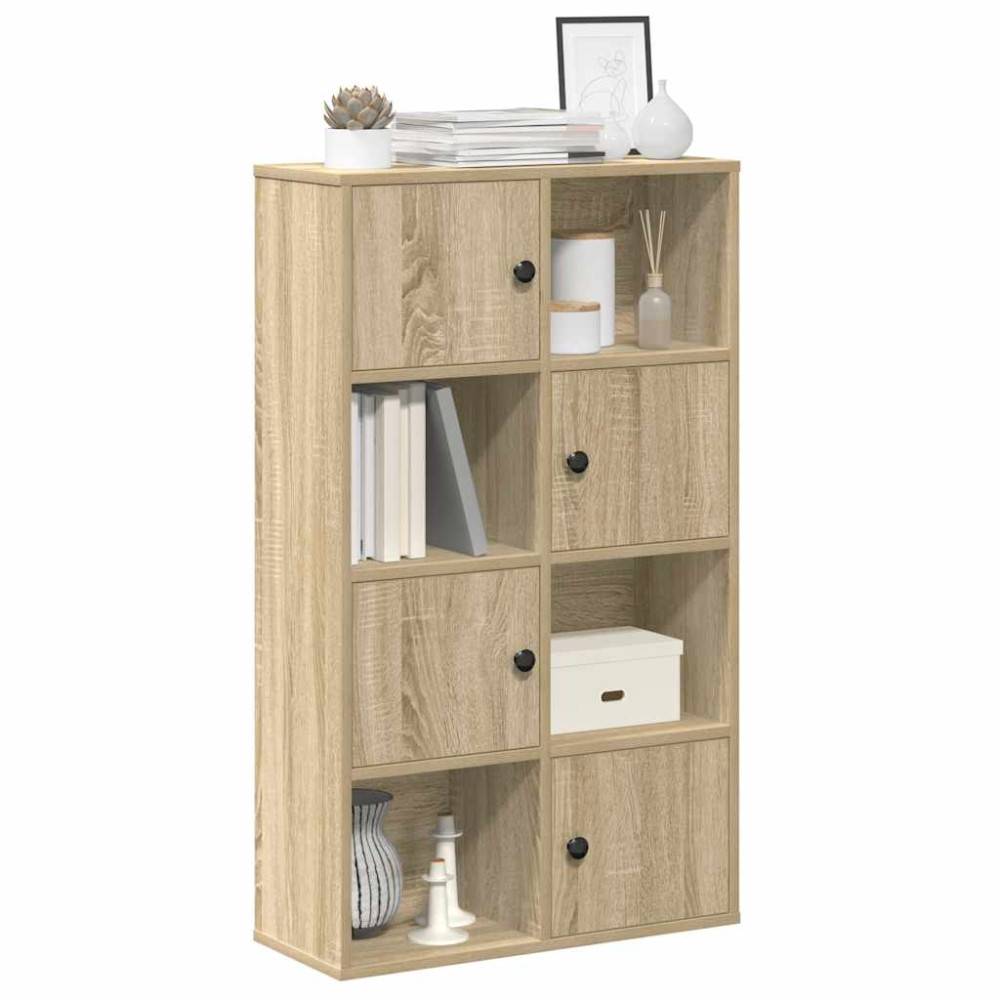 Produktbild för Bokhylla sonoma-ek 60x24x101,5 cm konstruerat trä