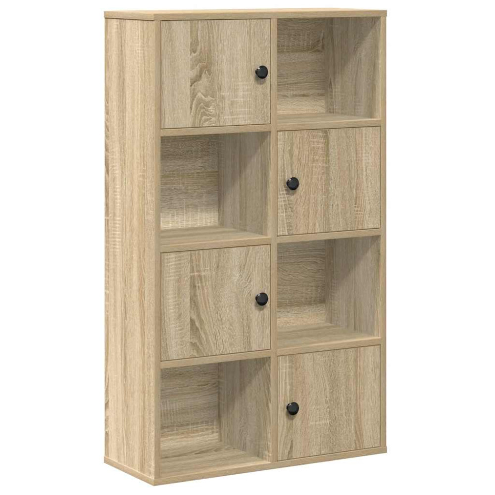 Produktbild för Bokhylla sonoma-ek 60x24x101,5 cm konstruerat trä