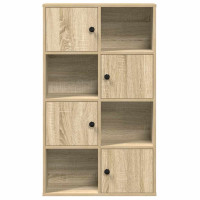 Produktbild för Bokhylla sonoma-ek 60x24x101,5 cm konstruerat trä