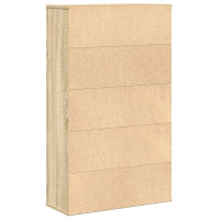 Produktbild för Bokhylla sonoma-ek 60x24x101,5 cm konstruerat trä
