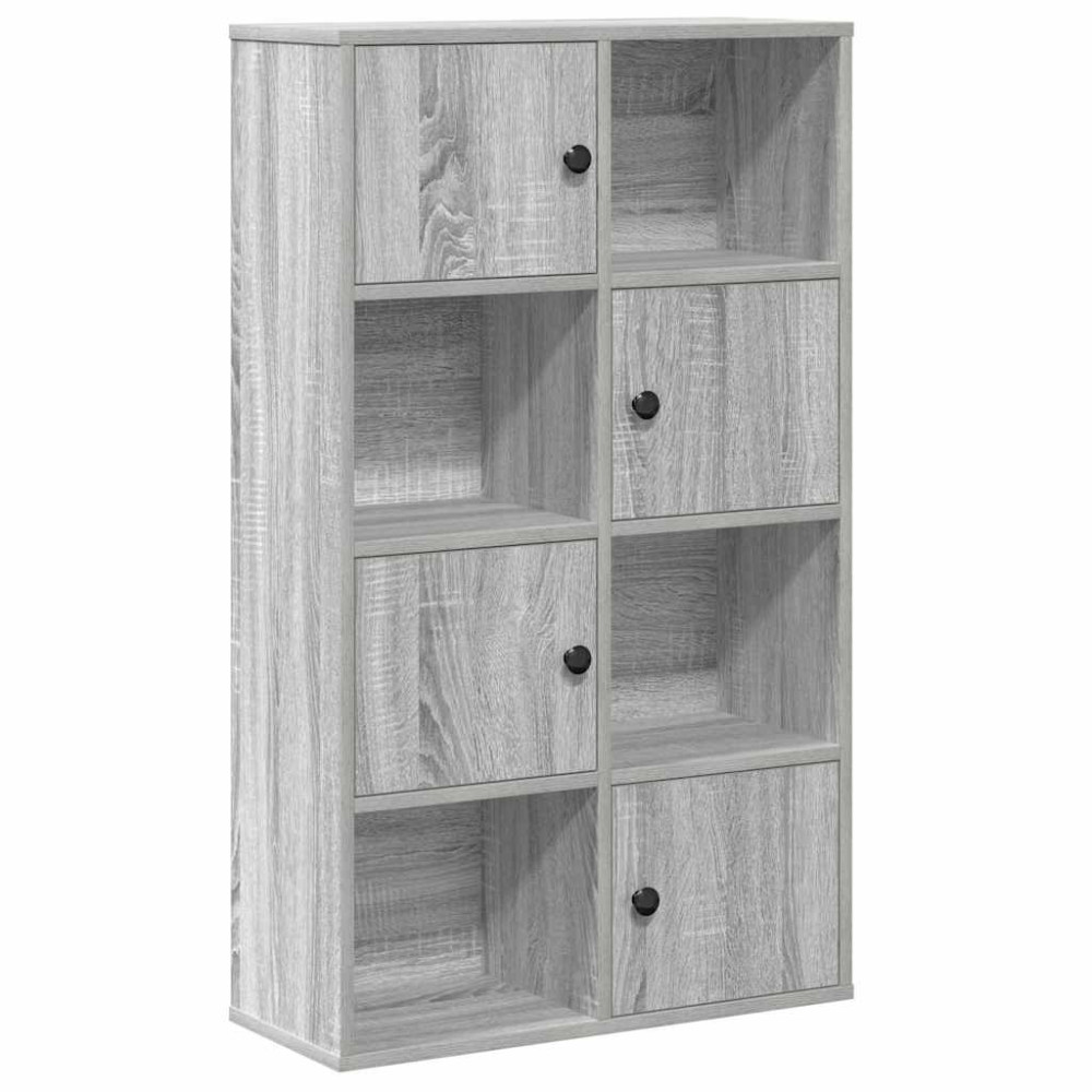 Produktbild för Bokhylla grå sonoma 60x24x101,5 cm konstruerat trä