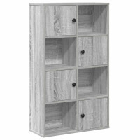 Produktbild för Bokhylla grå sonoma 60x24x101,5 cm konstruerat trä