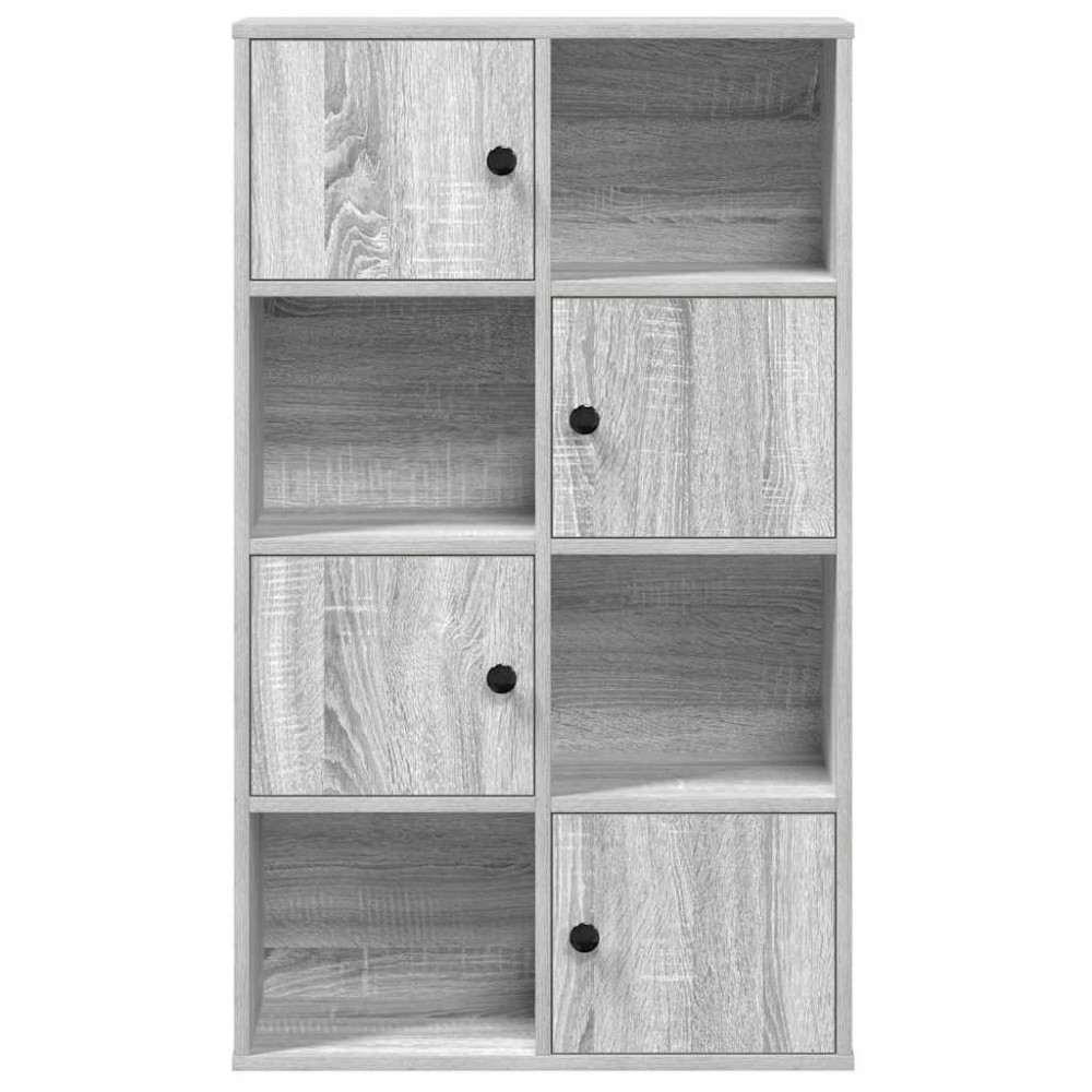 Produktbild för Bokhylla grå sonoma 60x24x101,5 cm konstruerat trä