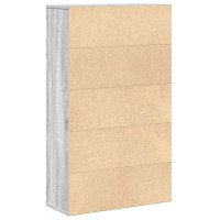 Produktbild för Bokhylla grå sonoma 60x24x101,5 cm konstruerat trä