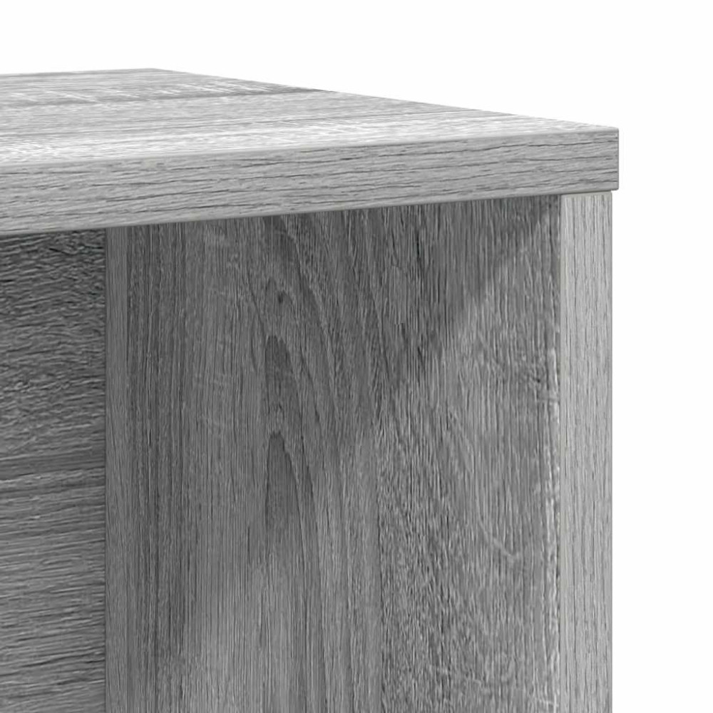 Produktbild för Bokhylla grå sonoma 60x24x101,5 cm konstruerat trä
