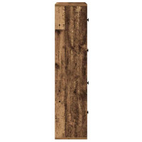 Produktbild för Bokhylla åldrat trä 60x24x101,5 cm konstruerat trä