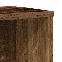 Produktbild för Bokhylla åldrat trä 60x24x101,5 cm konstruerat trä