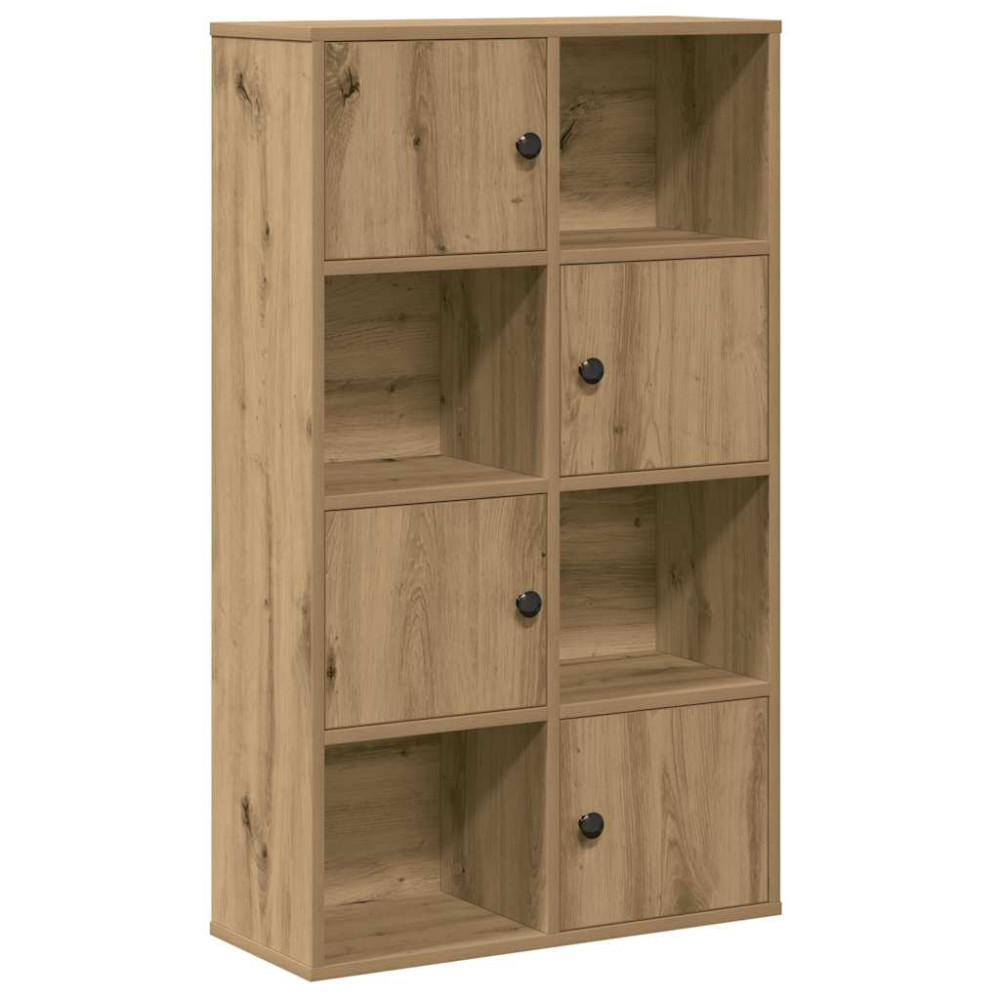 Produktbild för Bokhylla ek 60x24x101,5 cm konstruerat trä