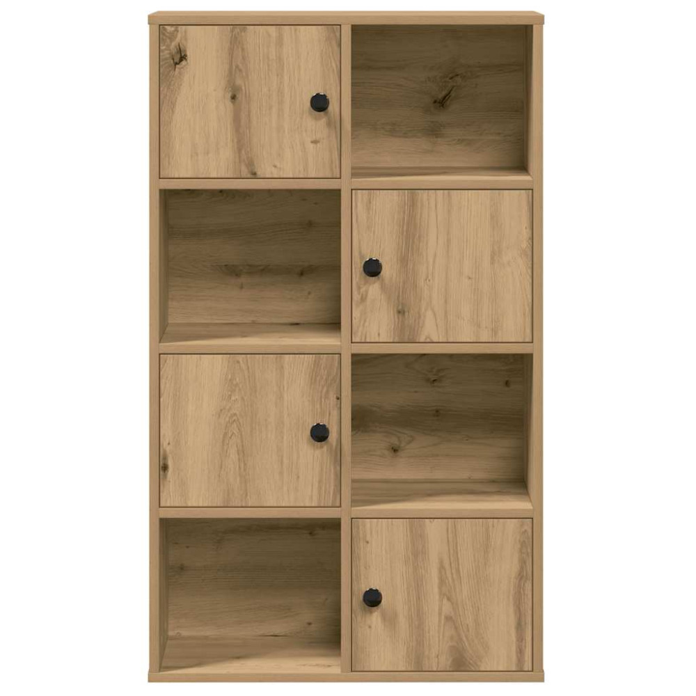 Produktbild för Bokhylla ek 60x24x101,5 cm konstruerat trä