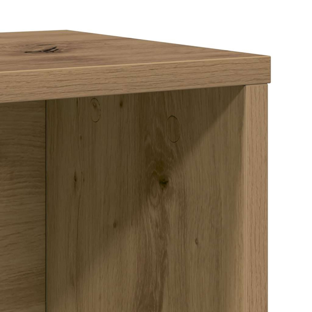 Produktbild för Bokhylla ek 60x24x101,5 cm konstruerat trä