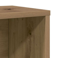 Produktbild för Bokhylla ek 60x24x101,5 cm konstruerat trä