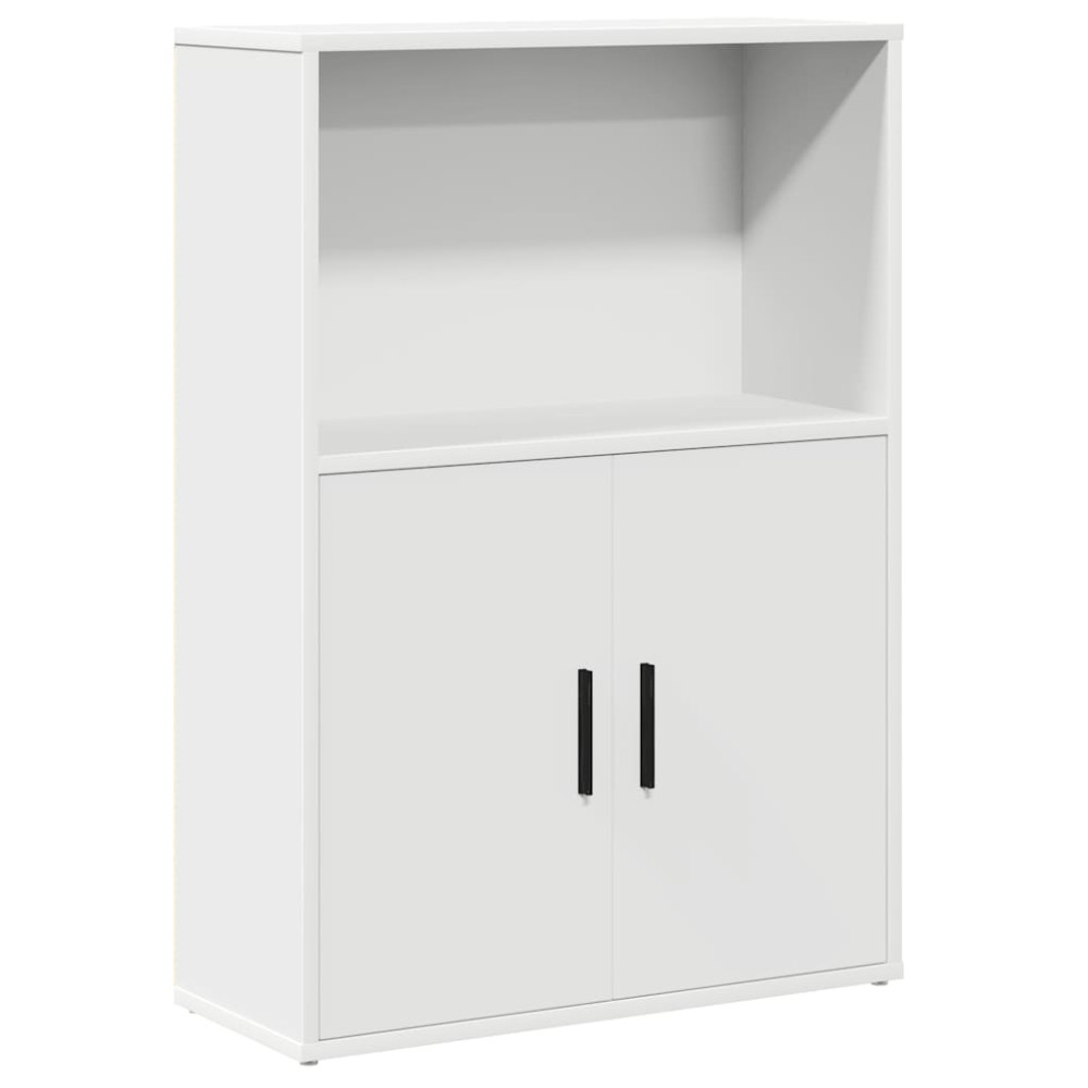 Produktbild för Bokhylla vit 60x24x85 cm konstruerat trä