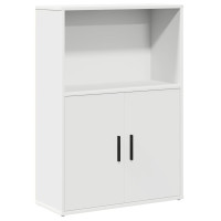 Produktbild för Bokhylla vit 60x24x85 cm konstruerat trä