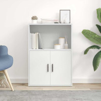 Produktbild för Bokhylla vit 60x24x85 cm konstruerat trä
