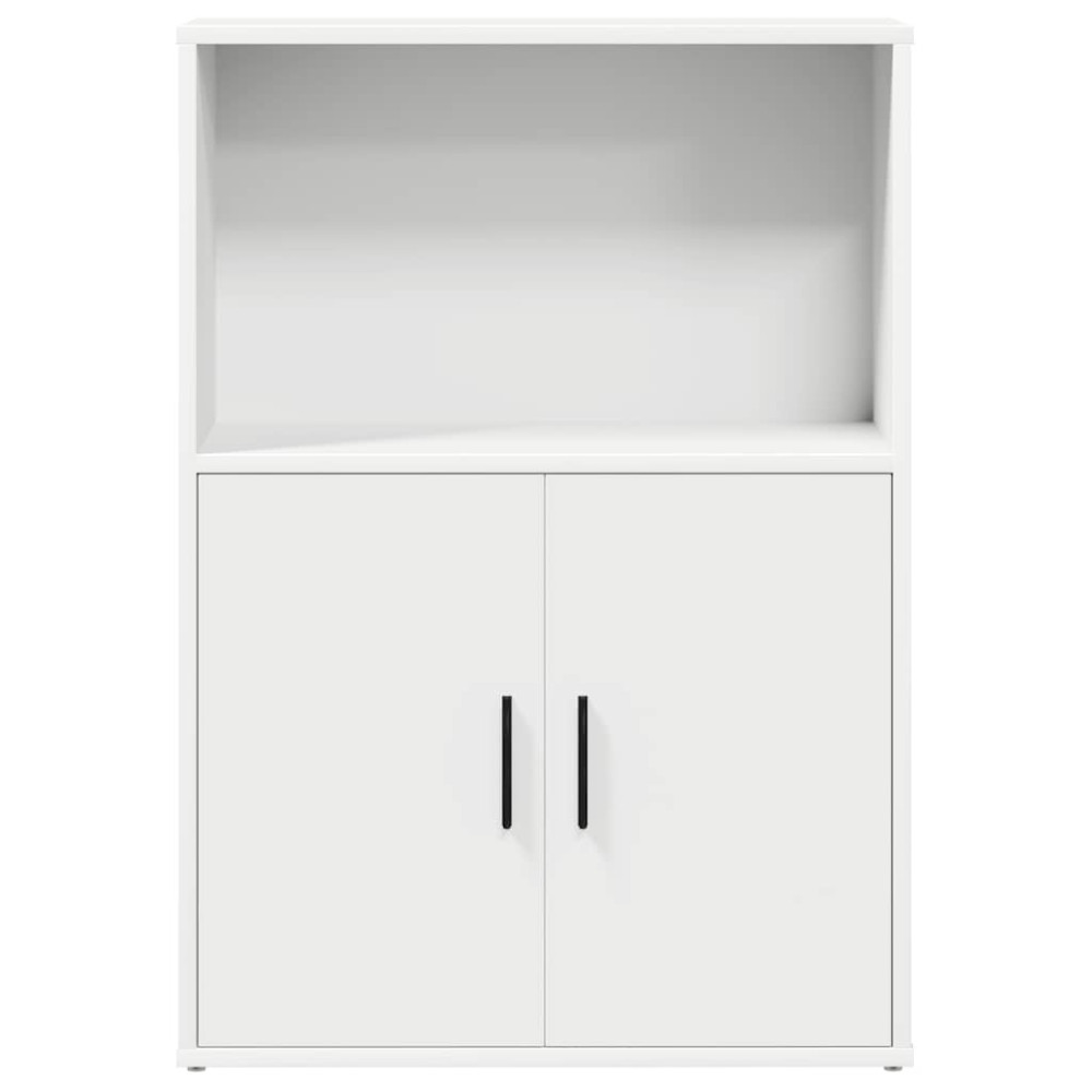 Produktbild för Bokhylla vit 60x24x85 cm konstruerat trä