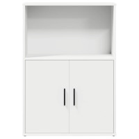 Produktbild för Bokhylla vit 60x24x85 cm konstruerat trä