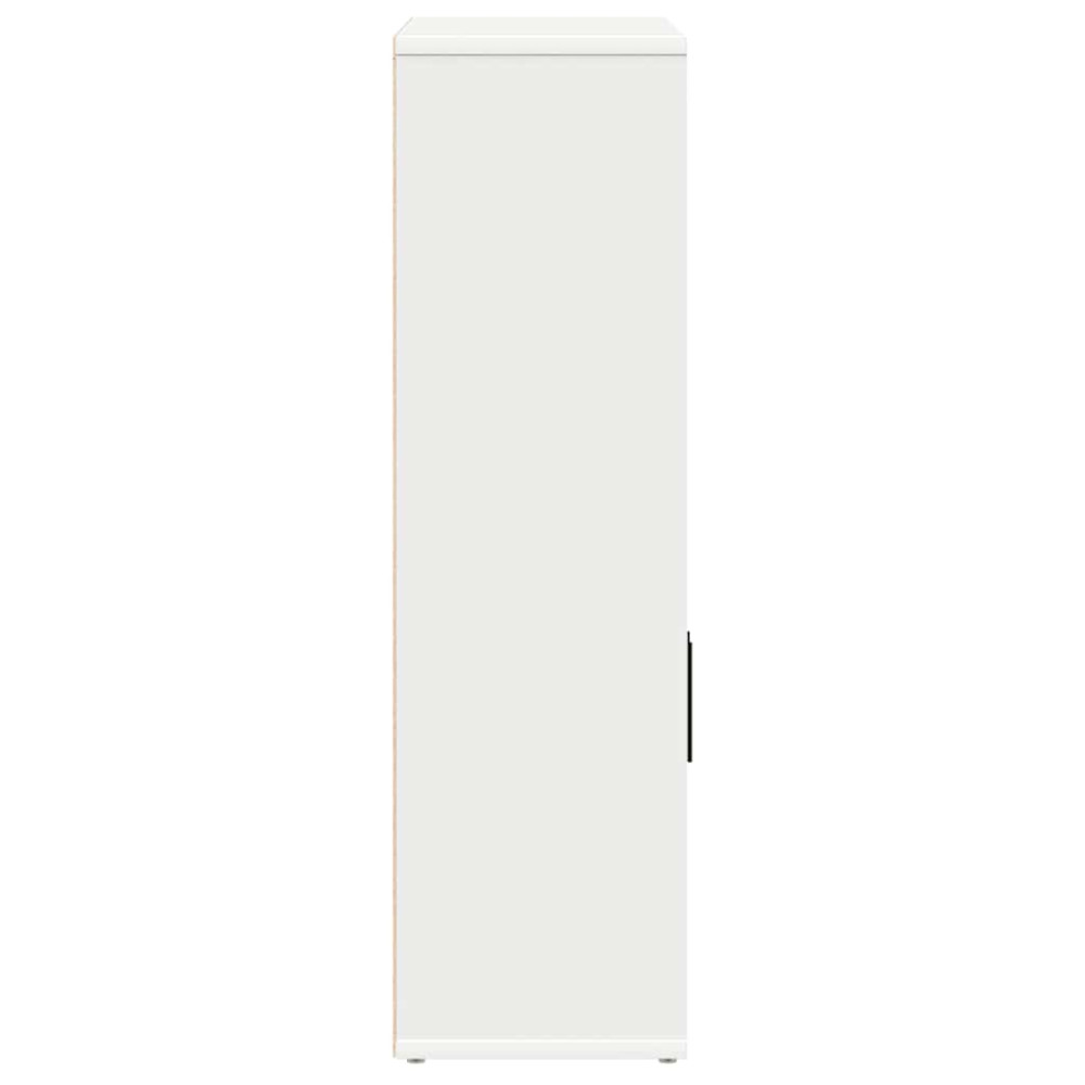 Produktbild för Bokhylla vit 60x24x85 cm konstruerat trä