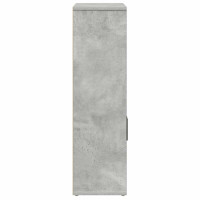 Produktbild för Bokhylla betonggrå 60x24x85 cm konstruerat trä