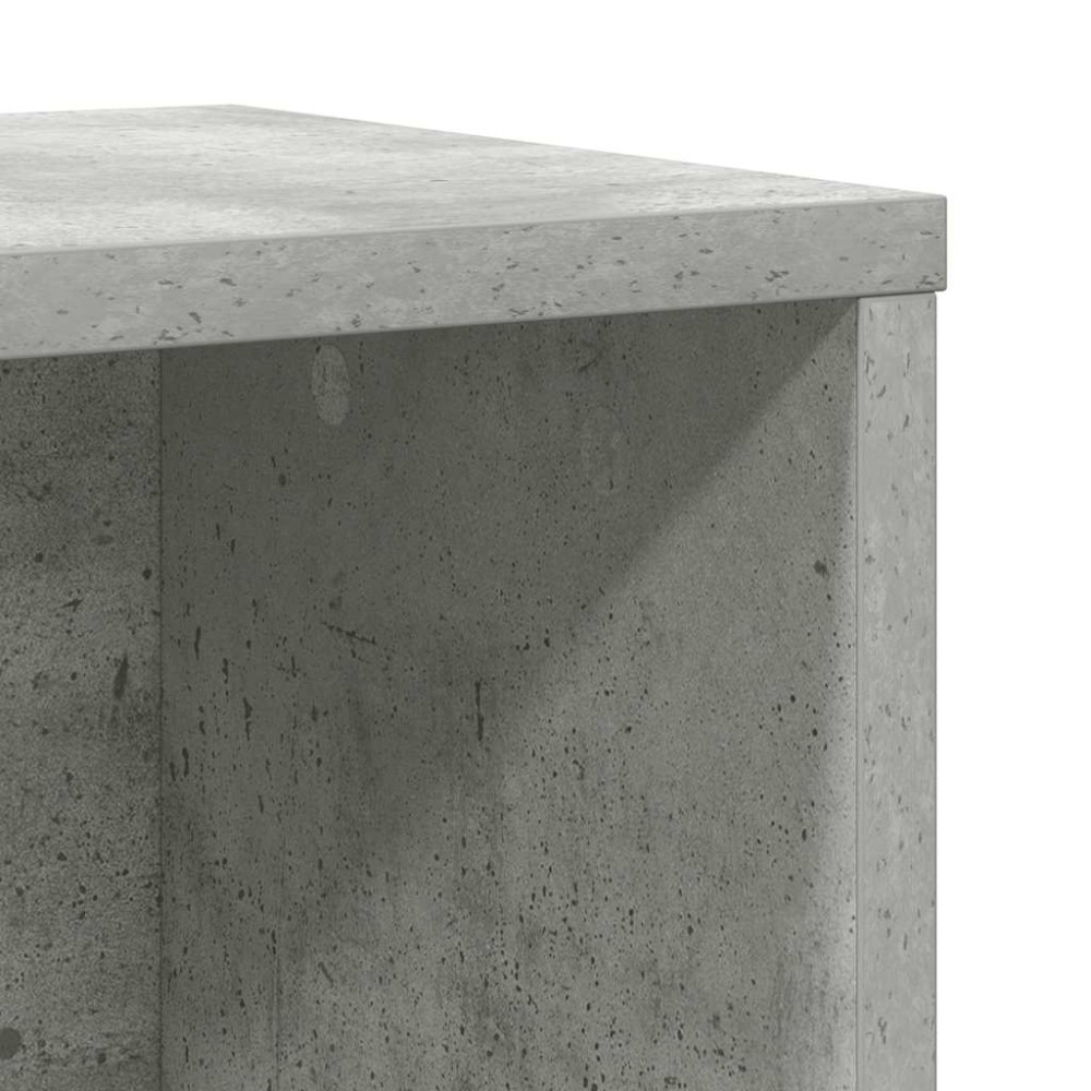 Produktbild för Bokhylla betonggrå 60x24x85 cm konstruerat trä