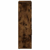 Produktbild för Bokhylla rökfärgad ek 60x24x85 cm konstruerat trä