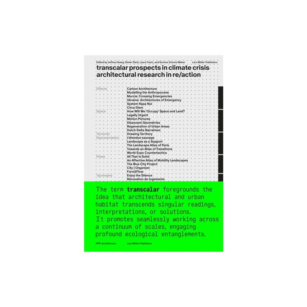 Produktbild för Transcalar Prospects in Climate Crisis: architectural research in re/action (häftad, eng)