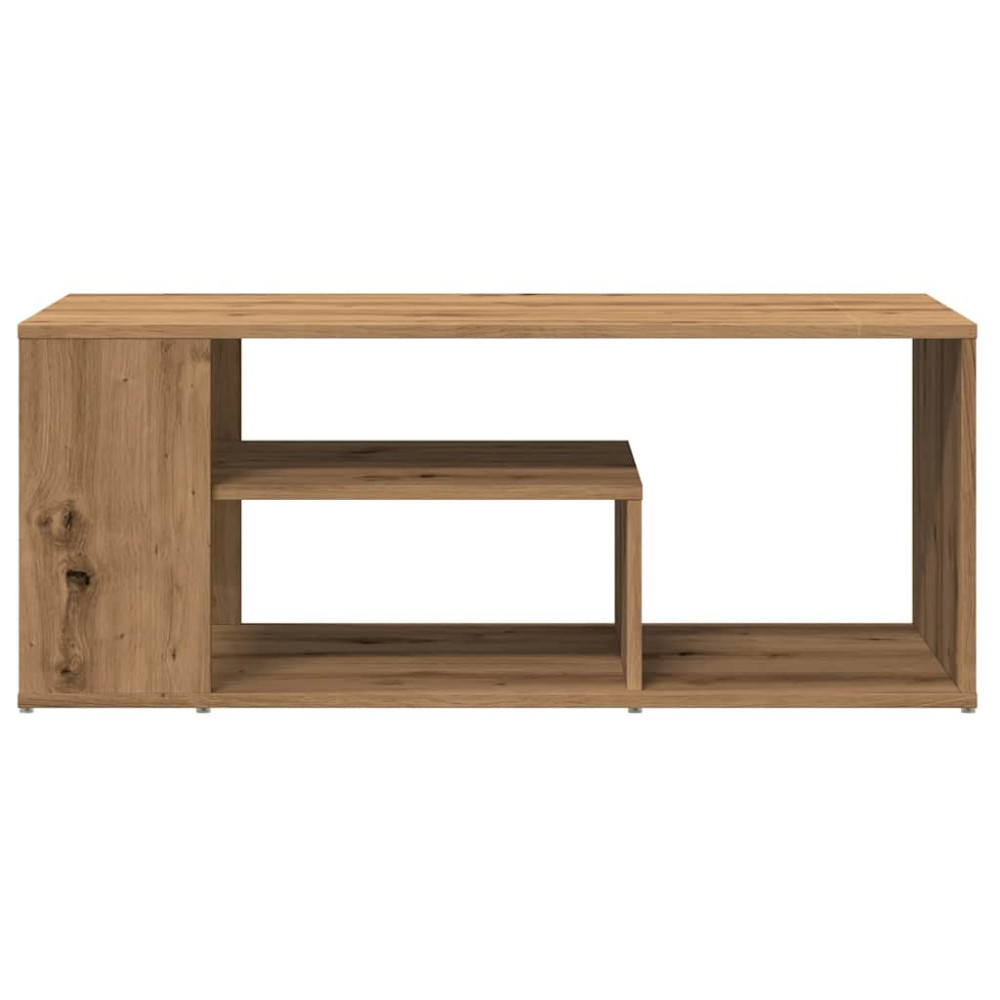 Produktbild för Soffbord artisan ek 100x50x40 cm konstruerat trä