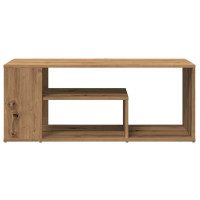 Produktbild för Soffbord artisan ek 100x50x40 cm konstruerat trä