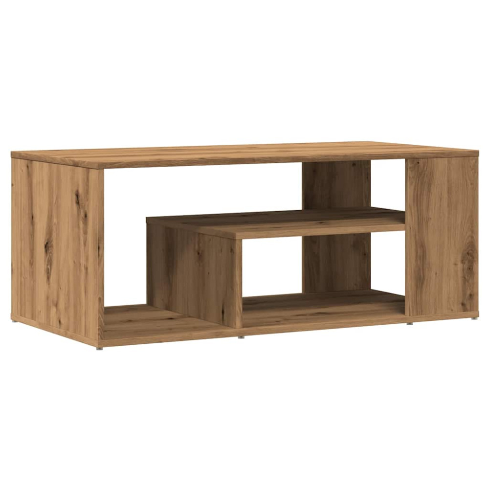 Produktbild för Soffbord artisan ek 100x50x40 cm konstruerat trä