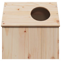 Produktbild för Katthus 41x50x50 cm massiv furu