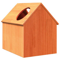 Produktbild för Katthus vaxbrun 41x50x50 cm massiv furu