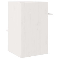 Produktbild för Katthus vit 43x43x60 cm massiv furu