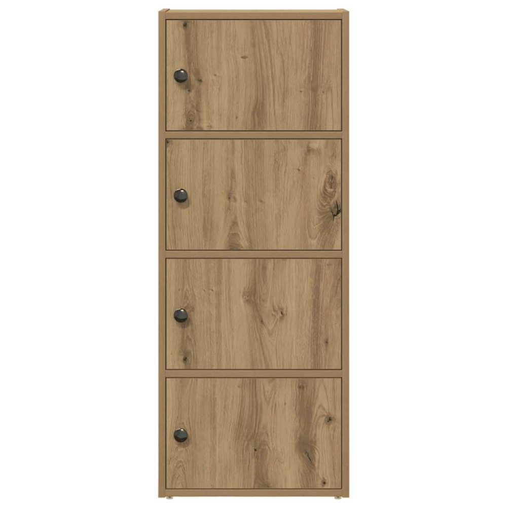 Produktbild för Bokhylla ek 40x24x102 cm konstruerat trä