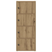 Produktbild för Bokhylla ek 40x24x102 cm konstruerat trä