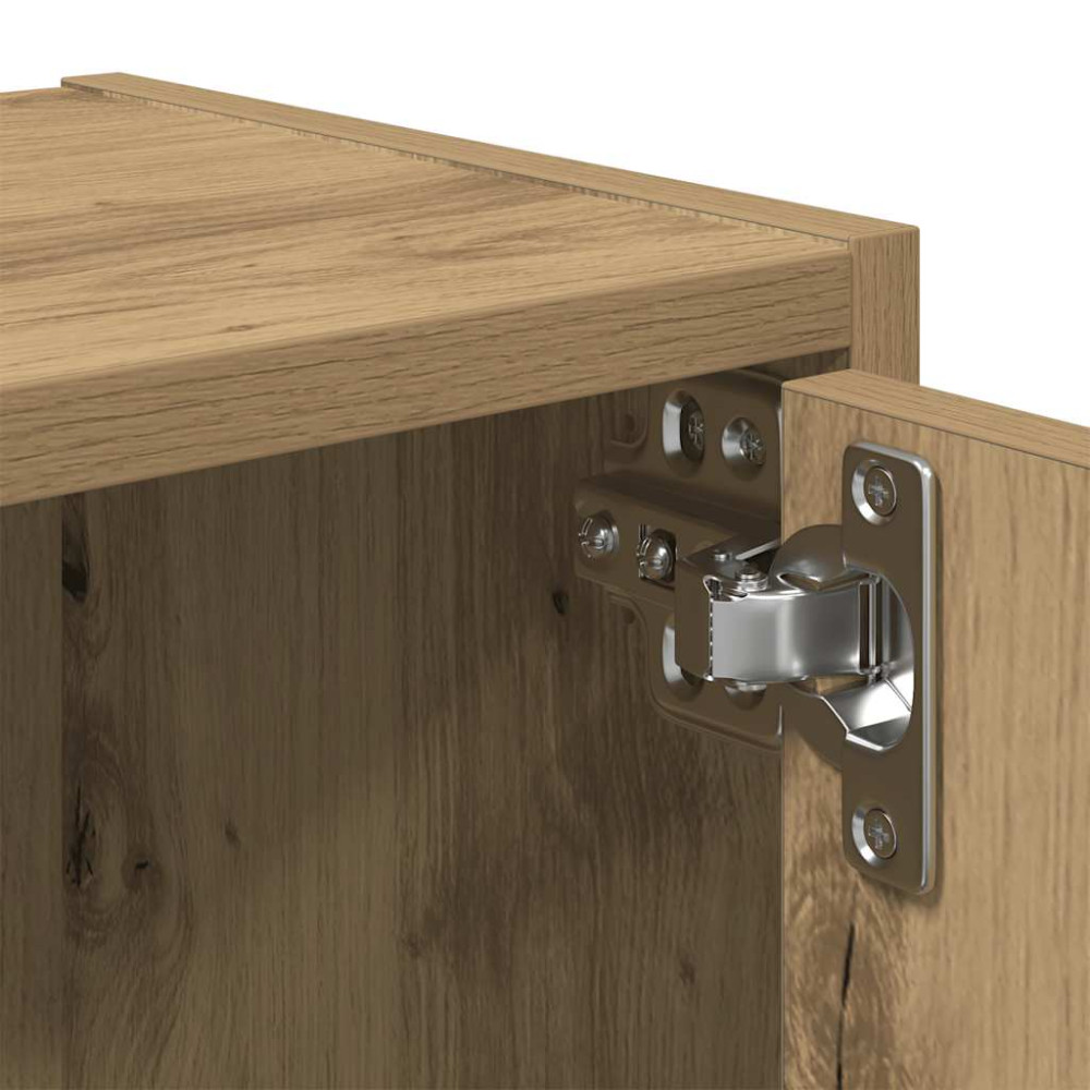 Produktbild för Bokhylla ek 40x24x102 cm konstruerat trä