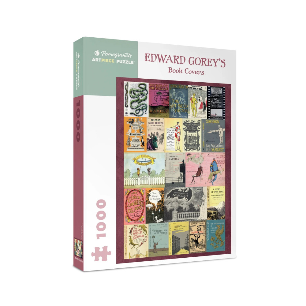 Produktbild för Edward Gorey Book Covers 1000-Piece Jigsaw Puzzle