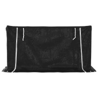 Produktbild för Vedställ med regnskydd 200,5x60,5x110,5 cm galvaniserat stål