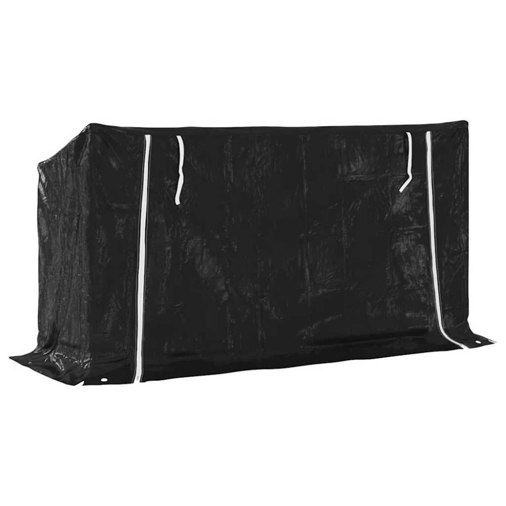 Produktbild för Vedställ med regnskydd 200,5x60,5x110,5 cm galvaniserat stål