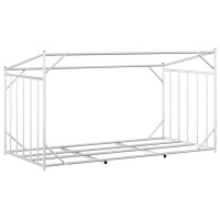 Produktbild för Vedställ med regnskydd 200,5x100,5x110,5 cm galvaniserat stål