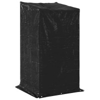 Produktbild för Vedställ med regnskydd 100x100x200 cm galvaniserat stål