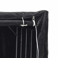 Produktbild för Vedställ med regnskydd 100x100x200 cm galvaniserat stål