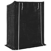 Produktbild för Vedställ med regnskydd 150x80x200 cm galvaniserat stål
