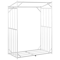 Produktbild för Vedställ med regnskydd 150x80x200 cm galvaniserat stål
