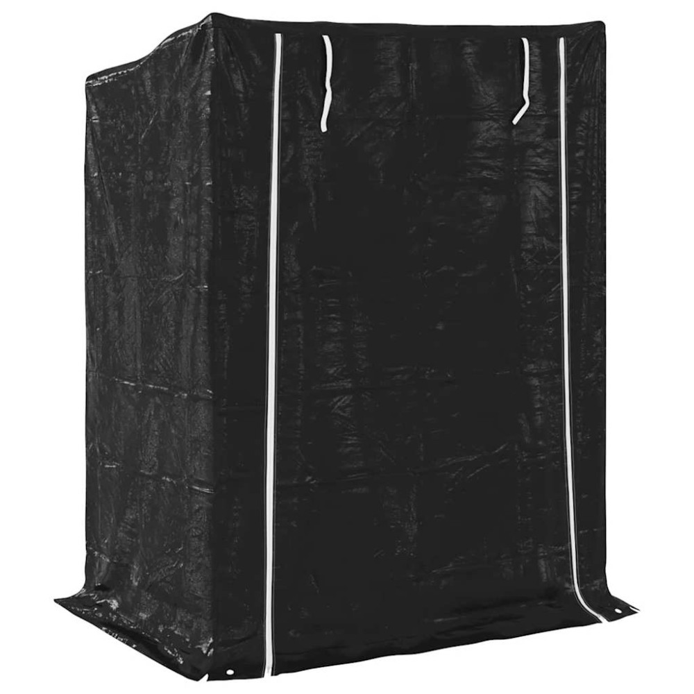 Produktbild för Vedställ med regnskydd 150x100x200 cm galvaniserat stål
