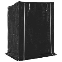 Produktbild för Vedställ med regnskydd 150x100x200 cm galvaniserat stål
