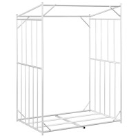 Produktbild för Vedställ med regnskydd 150x100x200 cm galvaniserat stål