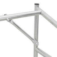 Produktbild för Vedställ med regnskydd 150x100x200 cm galvaniserat stål