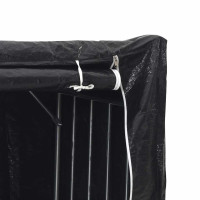 Produktbild för Vedställ med regnskydd 150x100x200 cm galvaniserat stål