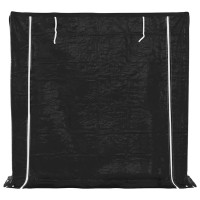 Produktbild för Vedställ med regnskydd 200x40x200 cm galvaniserat stål